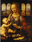 Leonardo da Vinci Madonna With The Carnation painting
